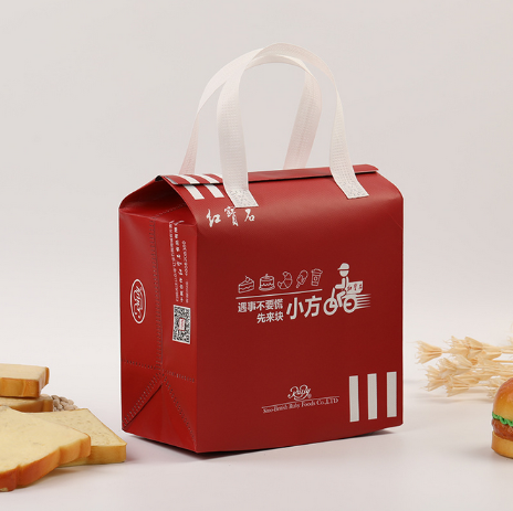 新款時尚保溫包 手提便當(dāng)包 便攜學(xué)生餐包上班帶飯包 鋁箔保溫袋